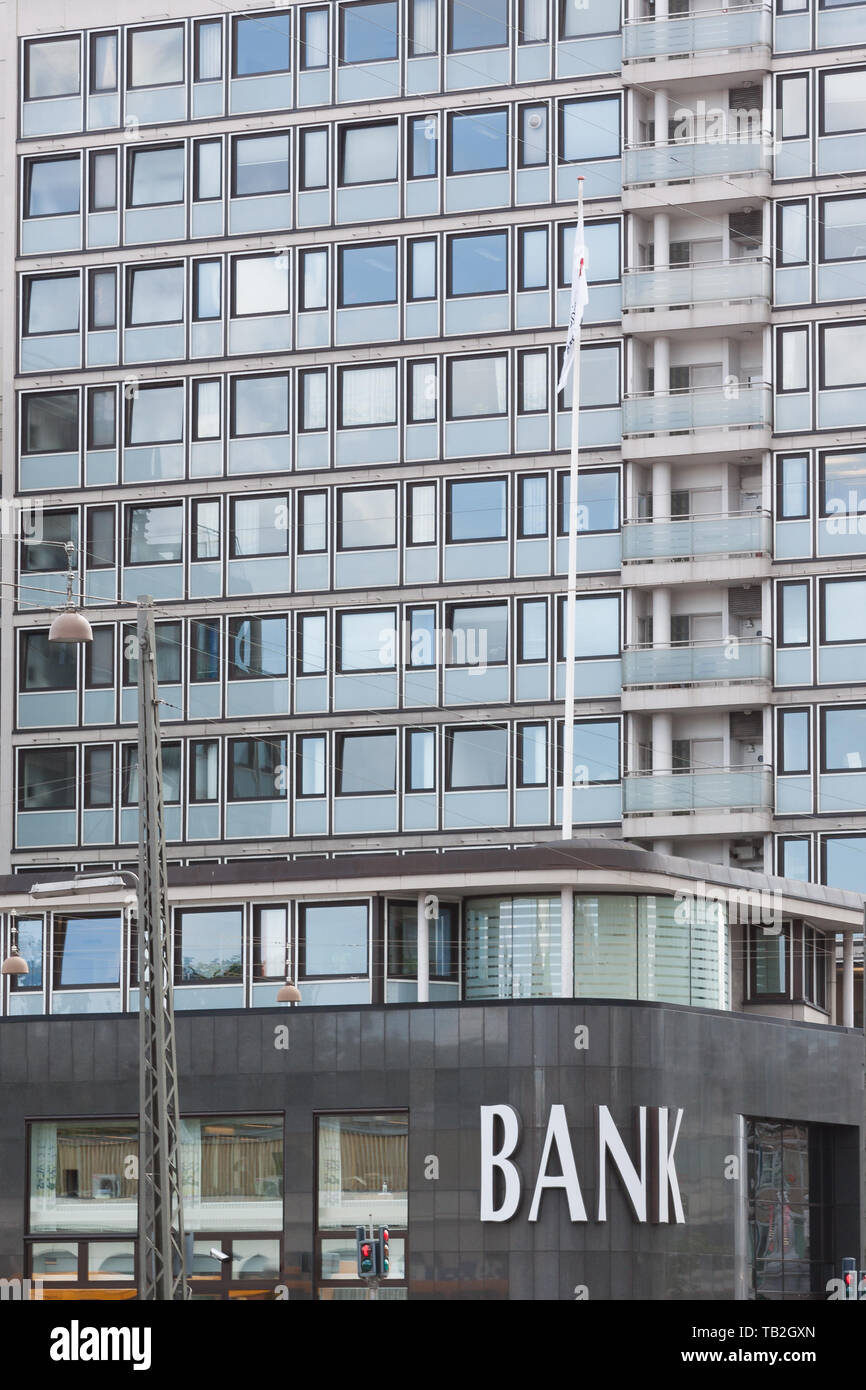 A large bank in Copenhagen, Denmark. Stock Photo
