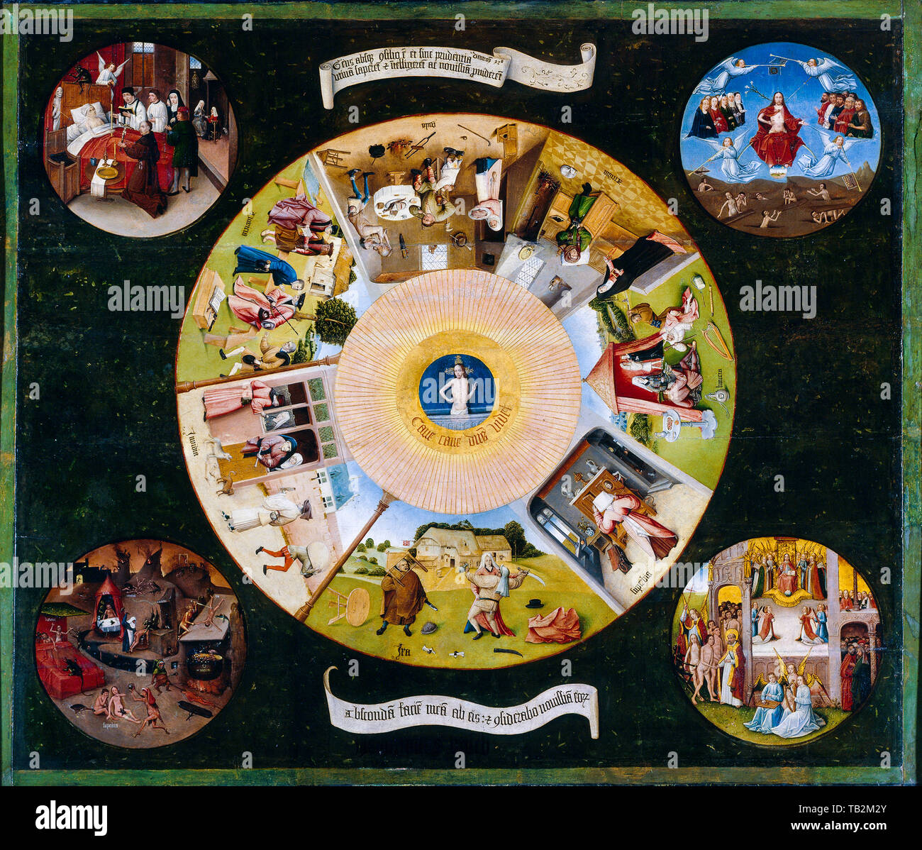 Hieronymus Bosch, The Seven Deadly Sins and the Four Last Things ...