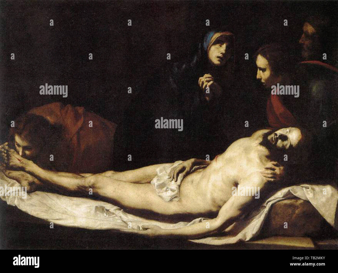 Jusepe De Ribera - Lamentation 1633 Stock Photo