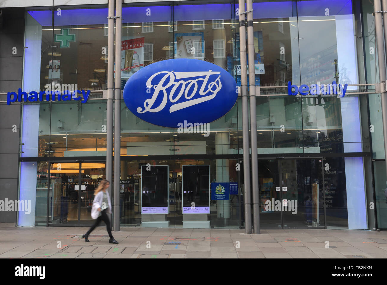 Boots Store seen at the Oxford Street. Boots Retailer has announced the  closure of their 200 stores over the next two years, resulting in the loss  of hundreds of jobs, as the