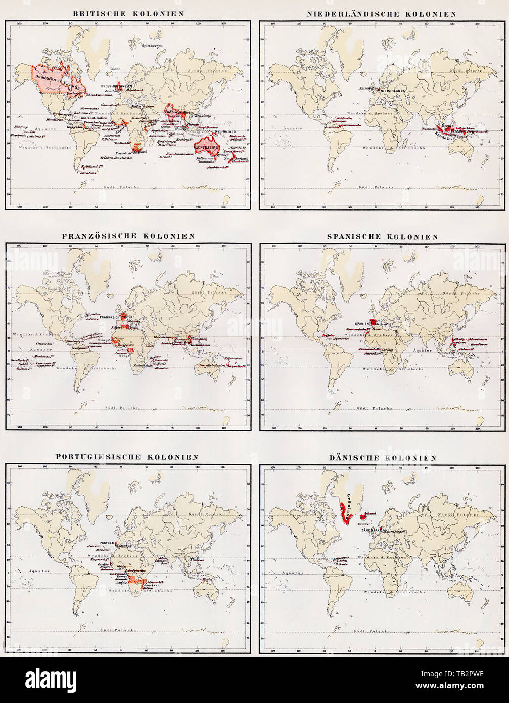 Colonial Map Of The World 1900 United States Map