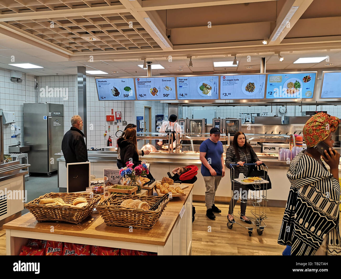 Restaurant at Ikea in Coventry, UK, on May 29, 2019. Stock Photo