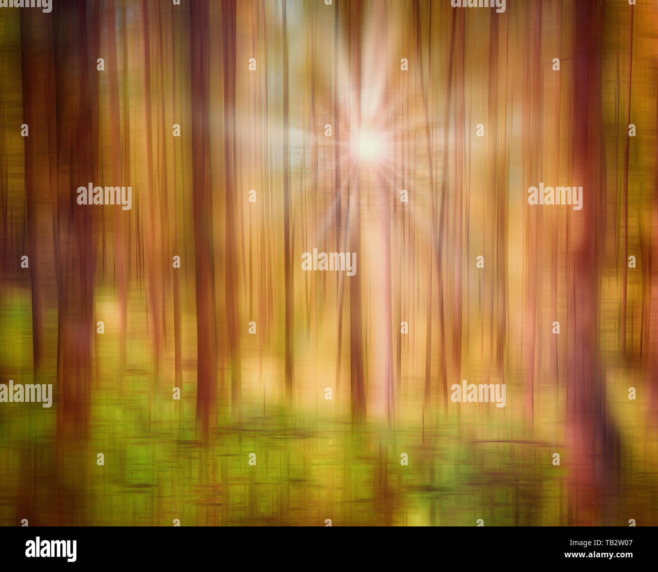 DIGITAL ART: Toward the Light Stock Photo