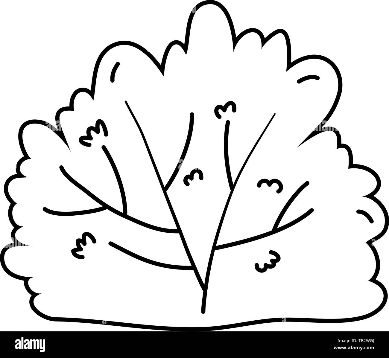 nature outdoor bush environment cartoon vector illustration graphic design  Stock Vector Image & Art - Alamy