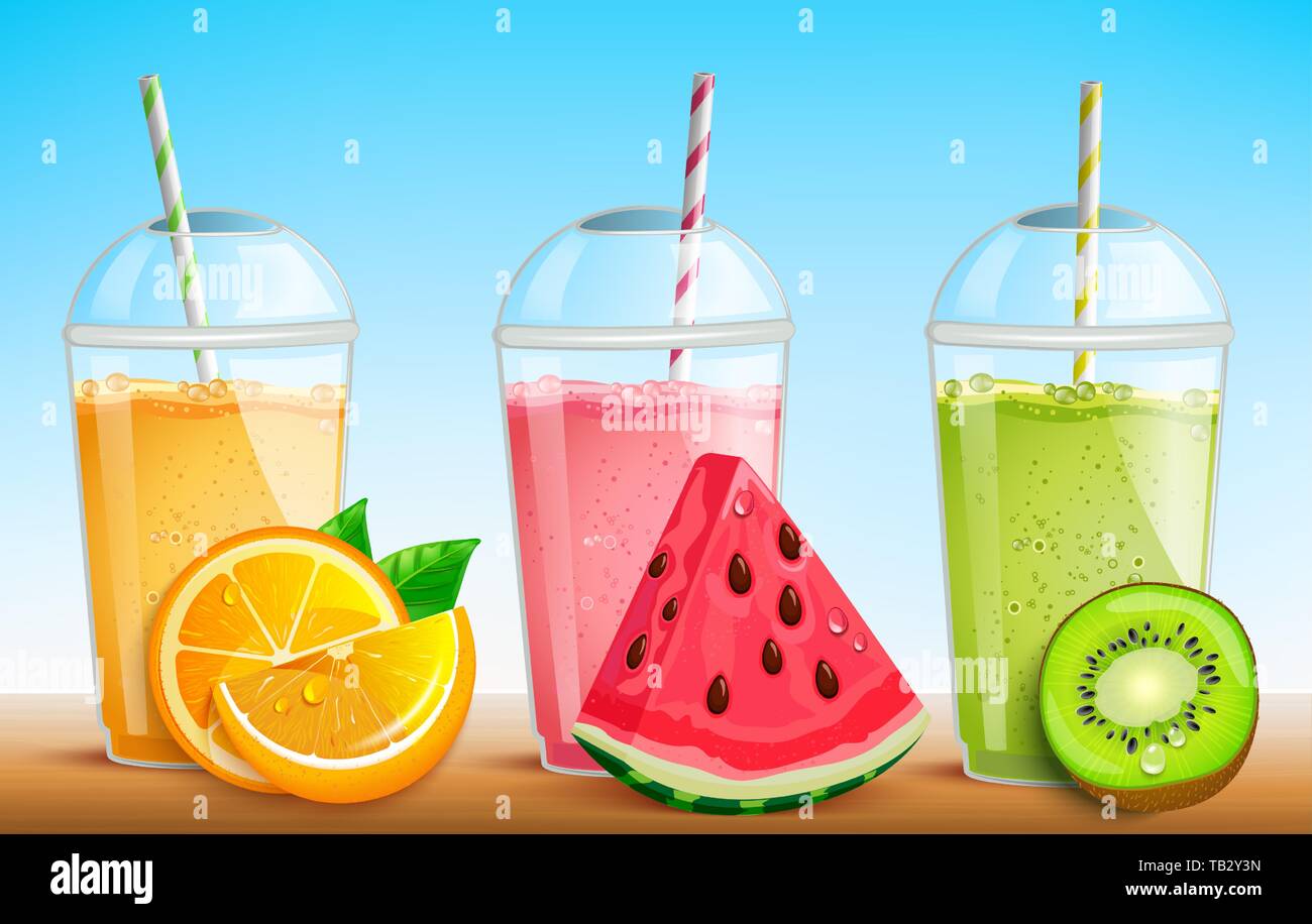 Orange juice smoothie in Stock Vector Images Alamy