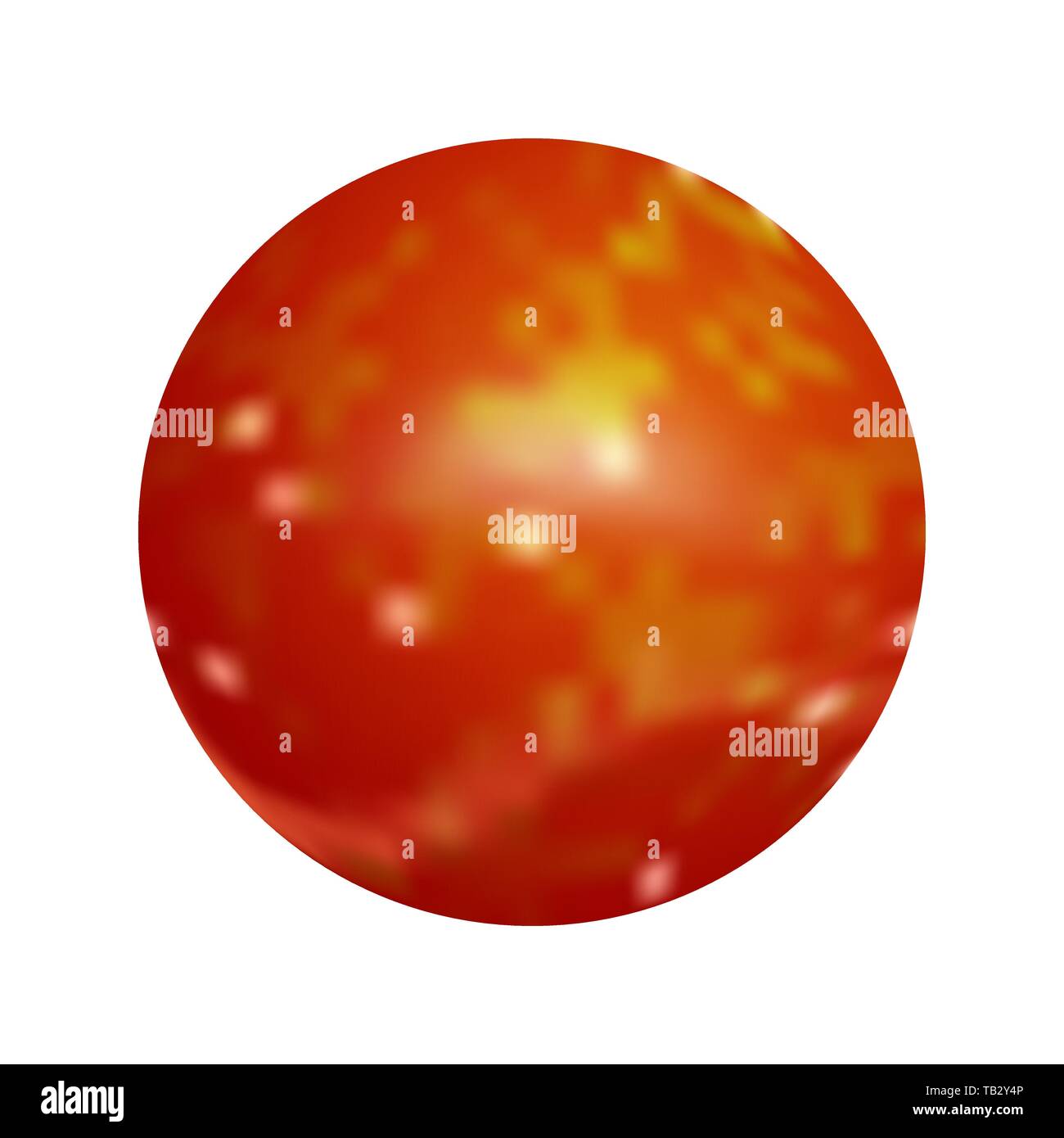 Red blank round button. Vector illustration. Abstract button isolated Stock Vector
