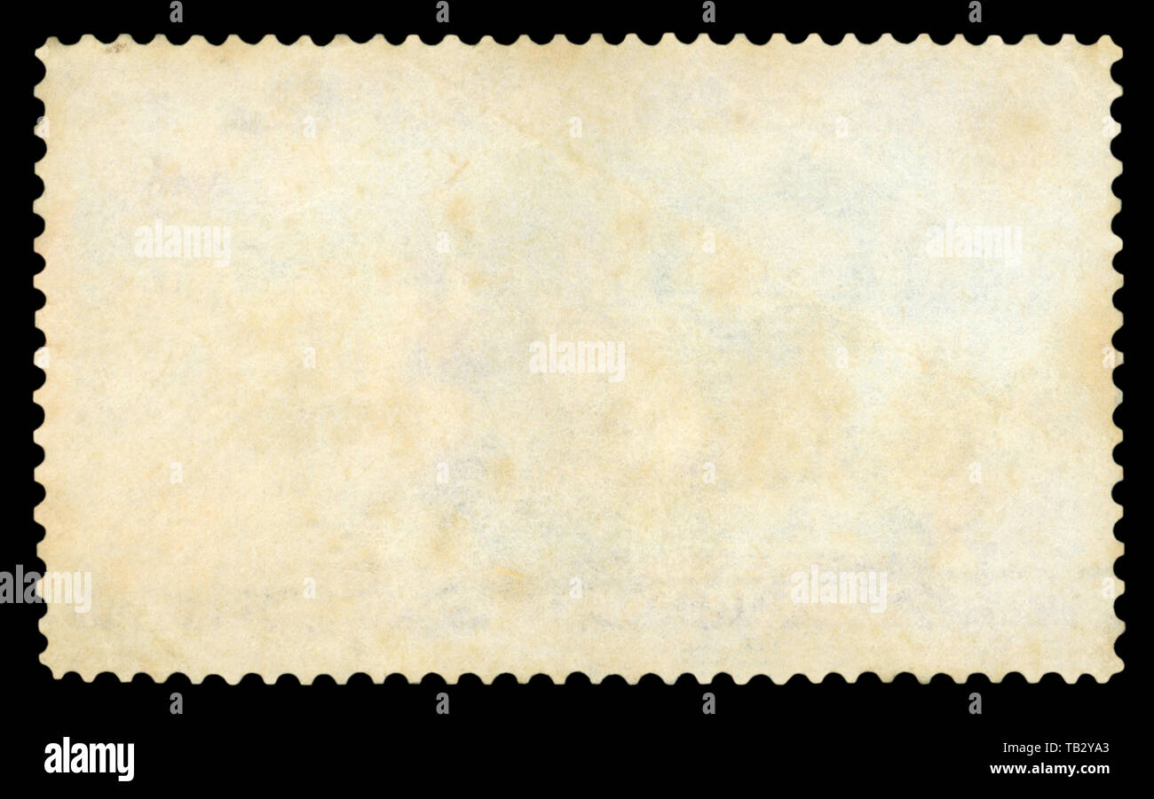 Blank postage stamp - Isolated on Black background Stock Photo - Alamy
