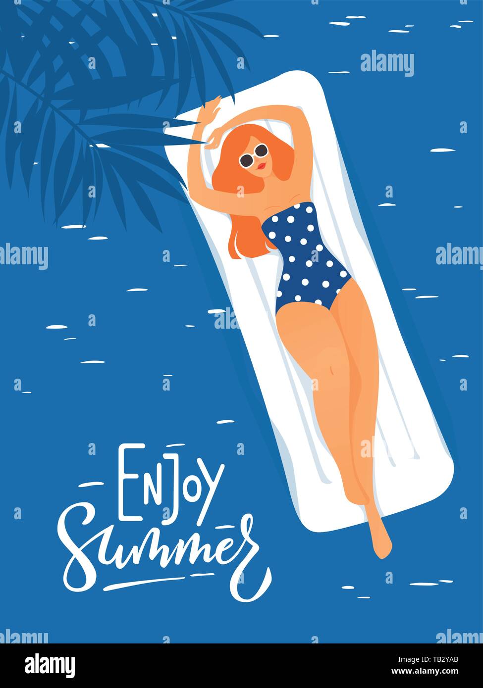 Having fun in the swimming pool Stock Vector Images - Alamy