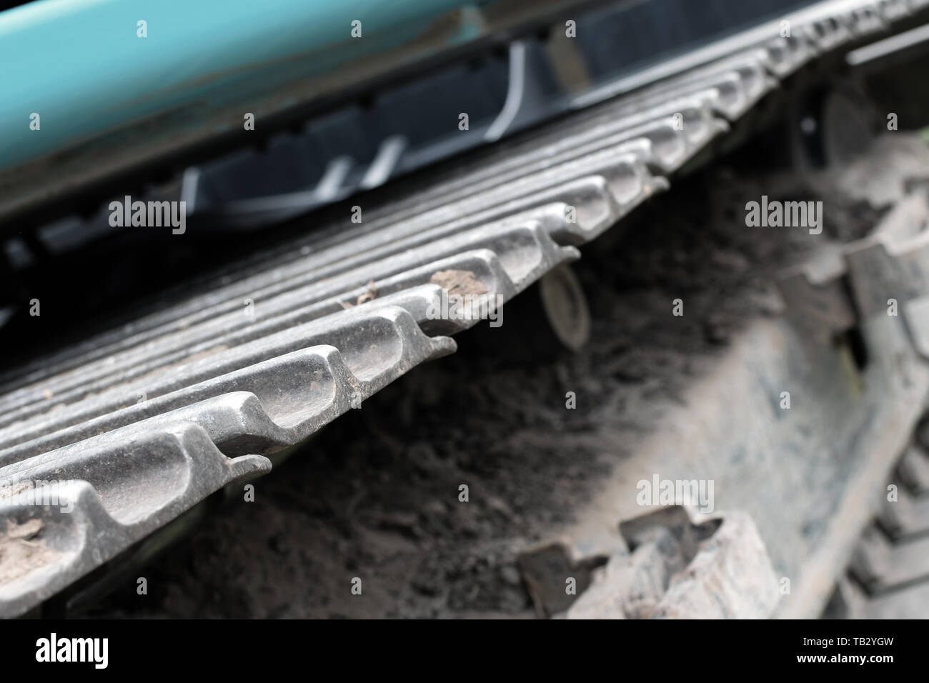 Track close up. Space for text. Stock Photo
