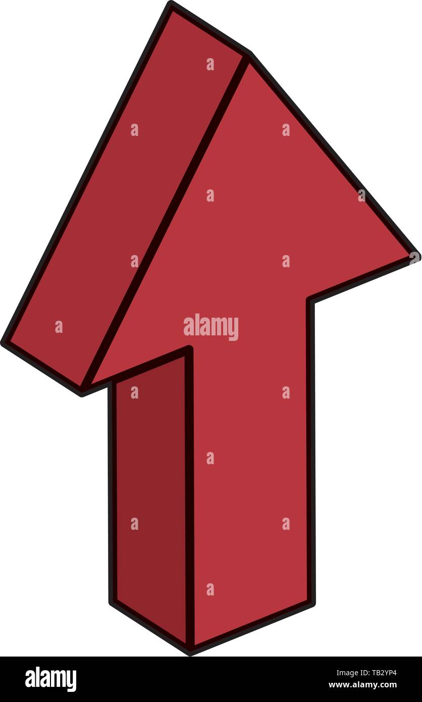 arrow up direction isolated icon Stock Vector Image & Art - Alamy