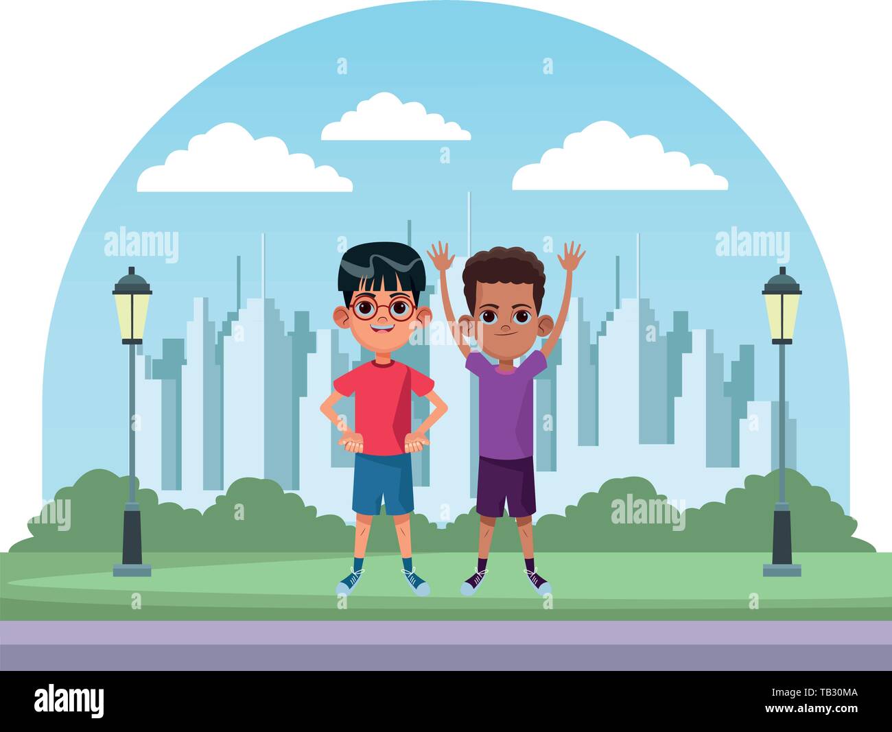 young kids avatar carton character Stock Vector Image & Art - Alamy