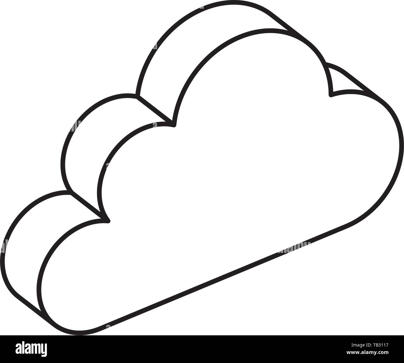 cloud computing data center icon Stock Vector Image & Art - Alamy