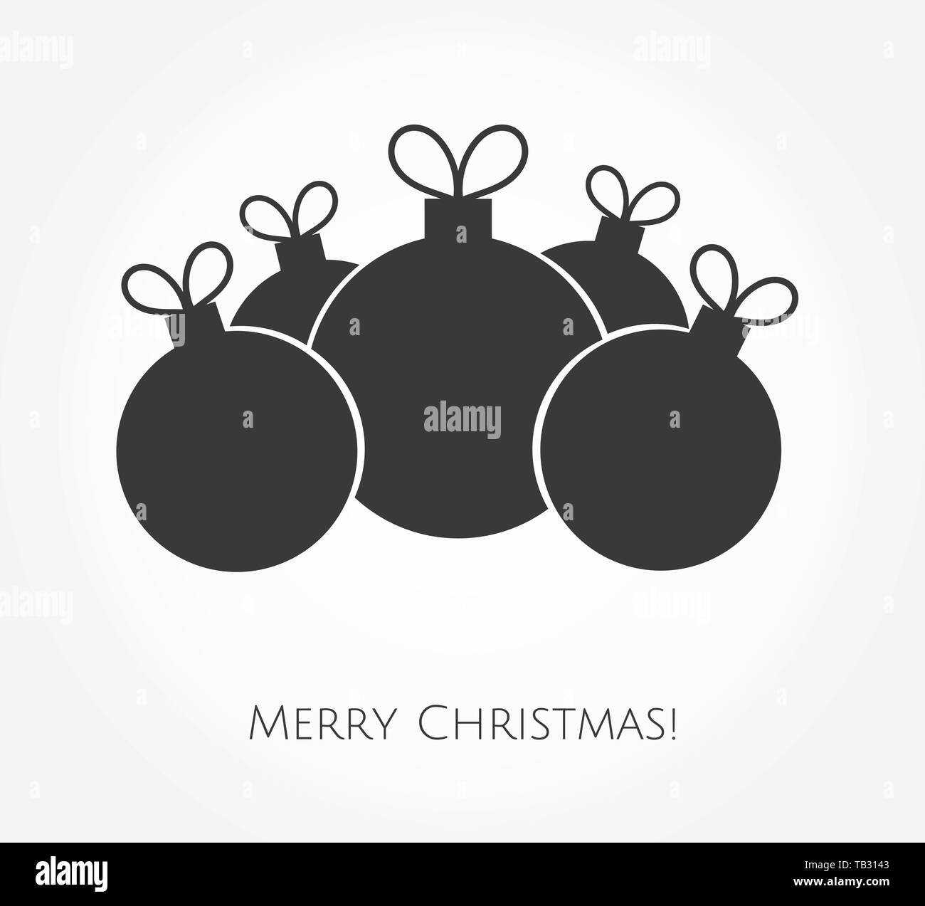 Christmas balls icon. Vector illustration Stock Vector Image & Art - Alamy