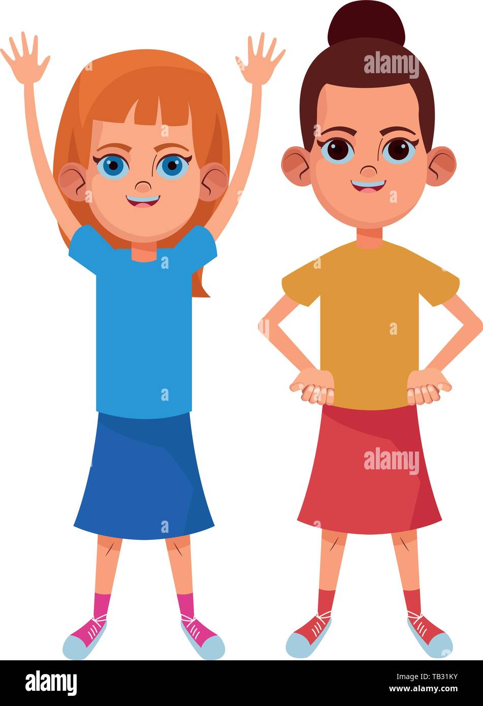 young kids avatar carton character Stock Vector Image & Art - Alamy
