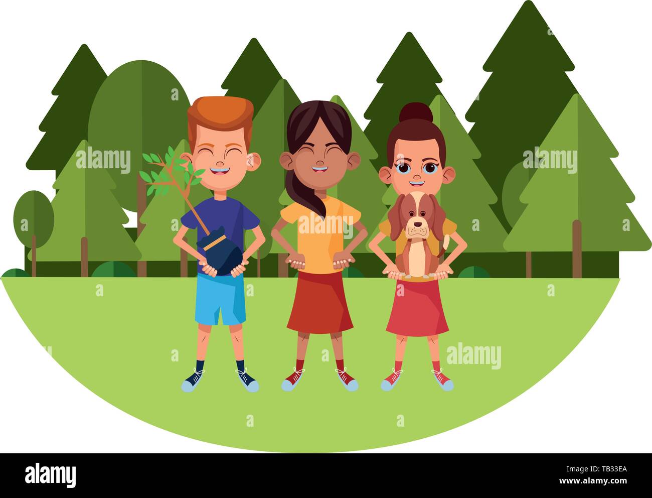 young kids avatar carton character Stock Vector Image & Art - Alamy