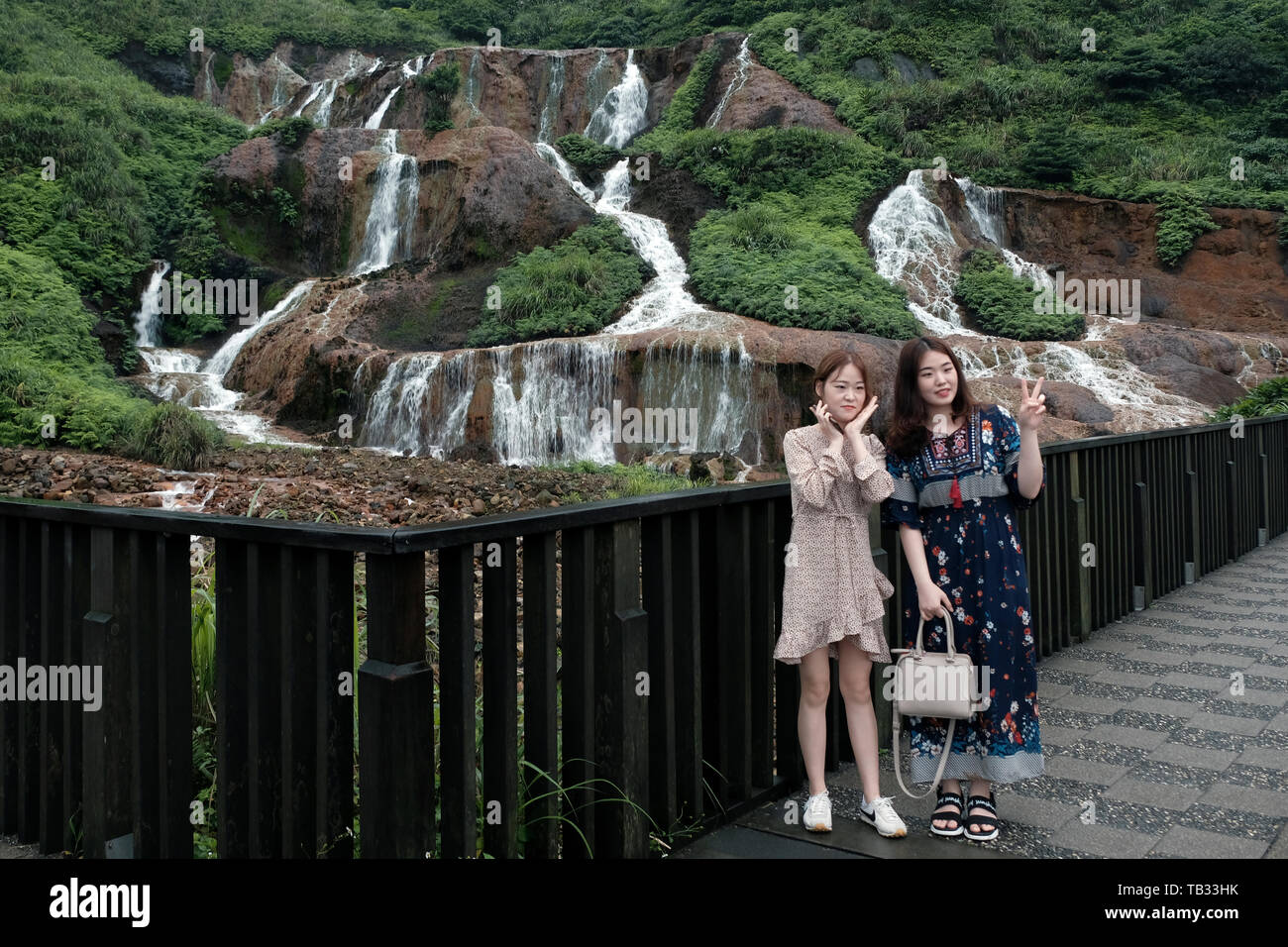 Golden waterfall taiwan hi-res stock photography and images - Alamy