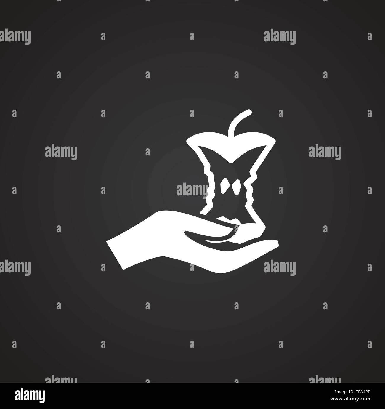 Garbage related icon on background for graphic and web design. Simple ...