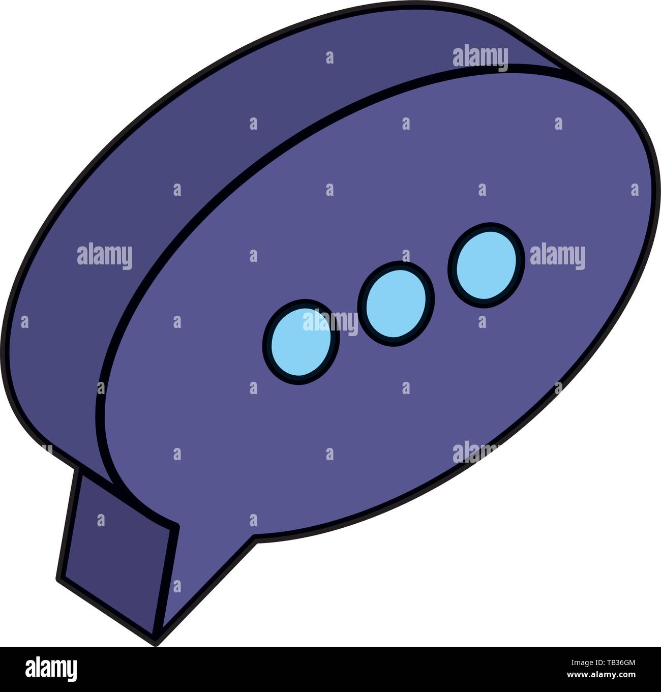 speech bubble message icon vector illustration Stock Vector Image & Art ...