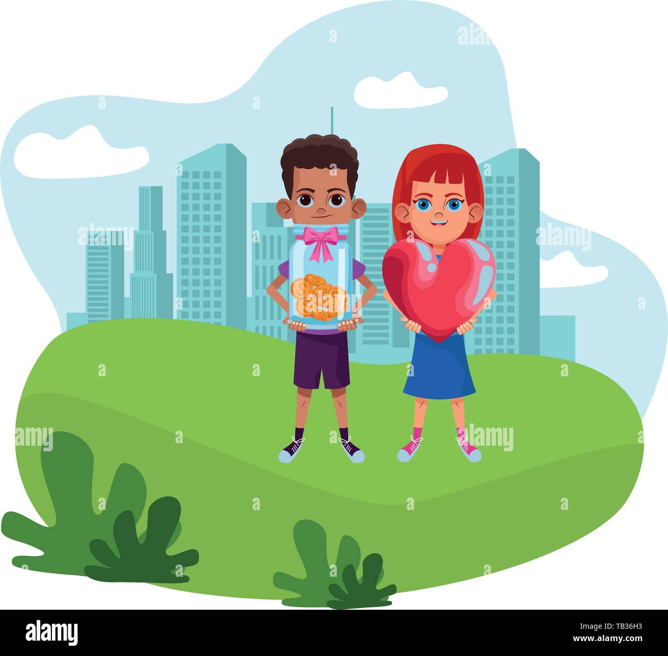young kids avatar carton character Stock Vector Image & Art - Alamy