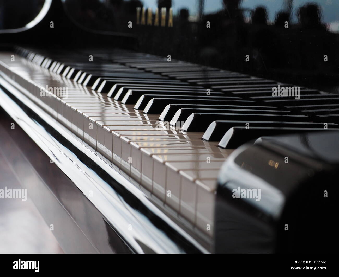 Piano at Milan Bergamo Airport - Italy Stock Photo