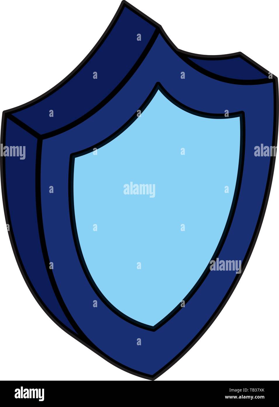 shield security guard isolated icon Stock Vector Image & Art - Alamy