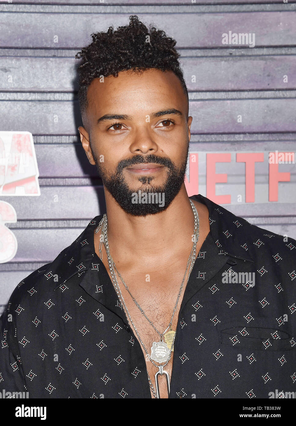HOLLYWOOD, CA - MAY 28: Eka Darville attends a Special Screening Of Netflix's 'Jessica Jones' Season 3 at ArcLight Hollywood on May 28, 2019 in Hollywood, California. Stock Photo