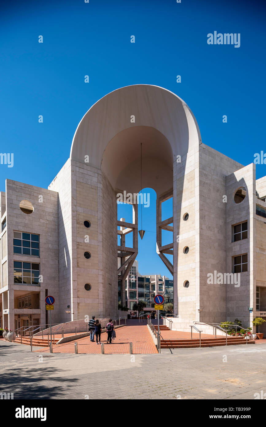 Israel, Tel Aviv-Yafo - 08 March 2019: Tel Aviv performing arts center Stock Photo