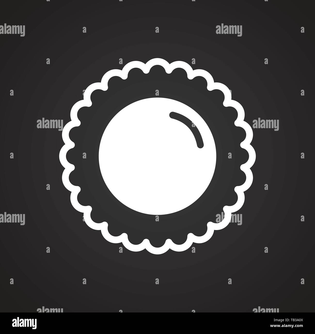 Cookie icon on background for graphic and web design. Simple vector ...