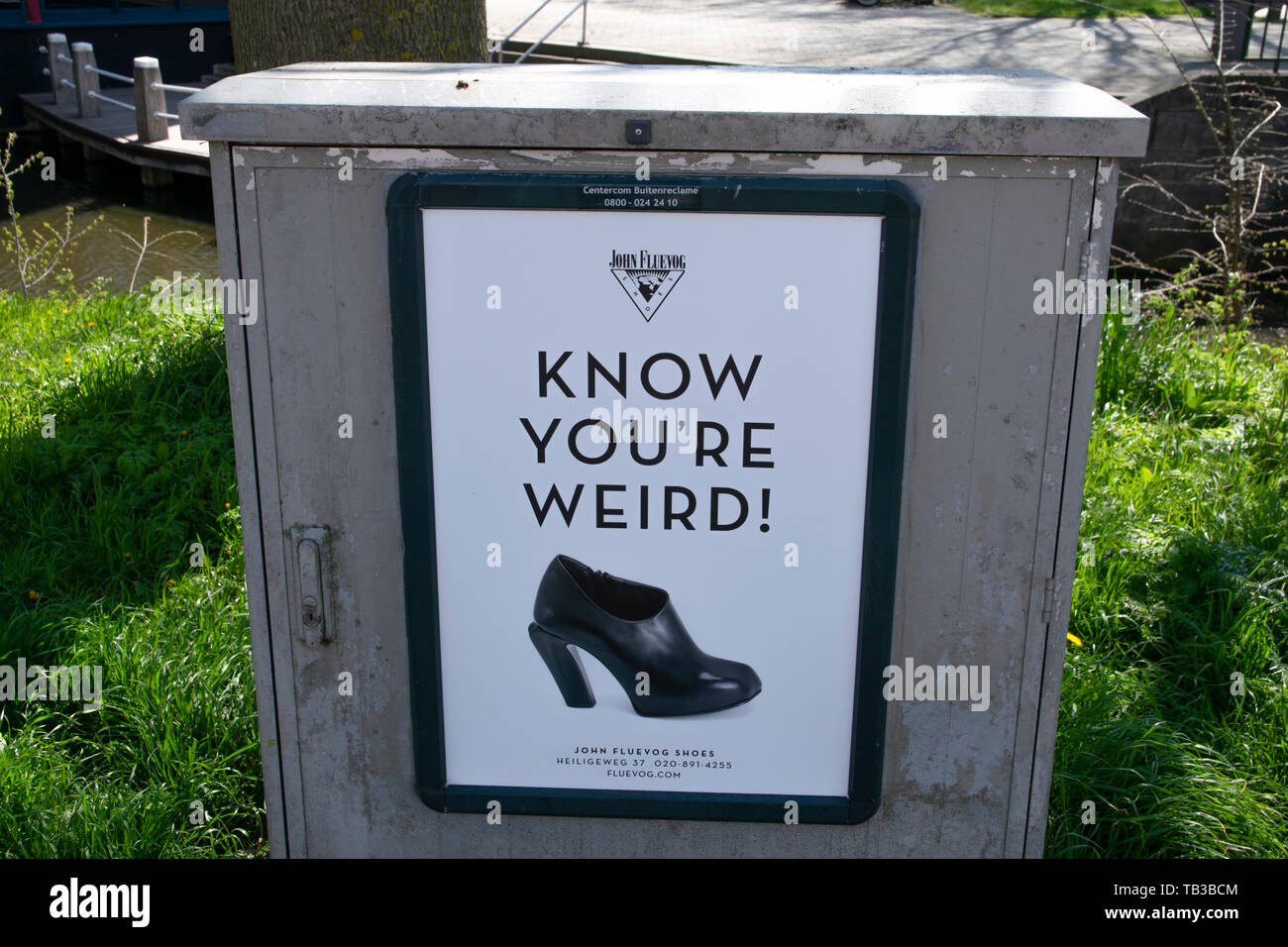 Billboard John Fluevog Shoes At Amsterdam The Netherlands 2019 Stock Photo  - Alamy