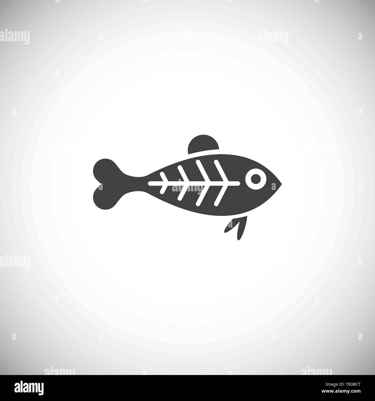 Fish icon on background for graphic and web design. Simple illustration ...