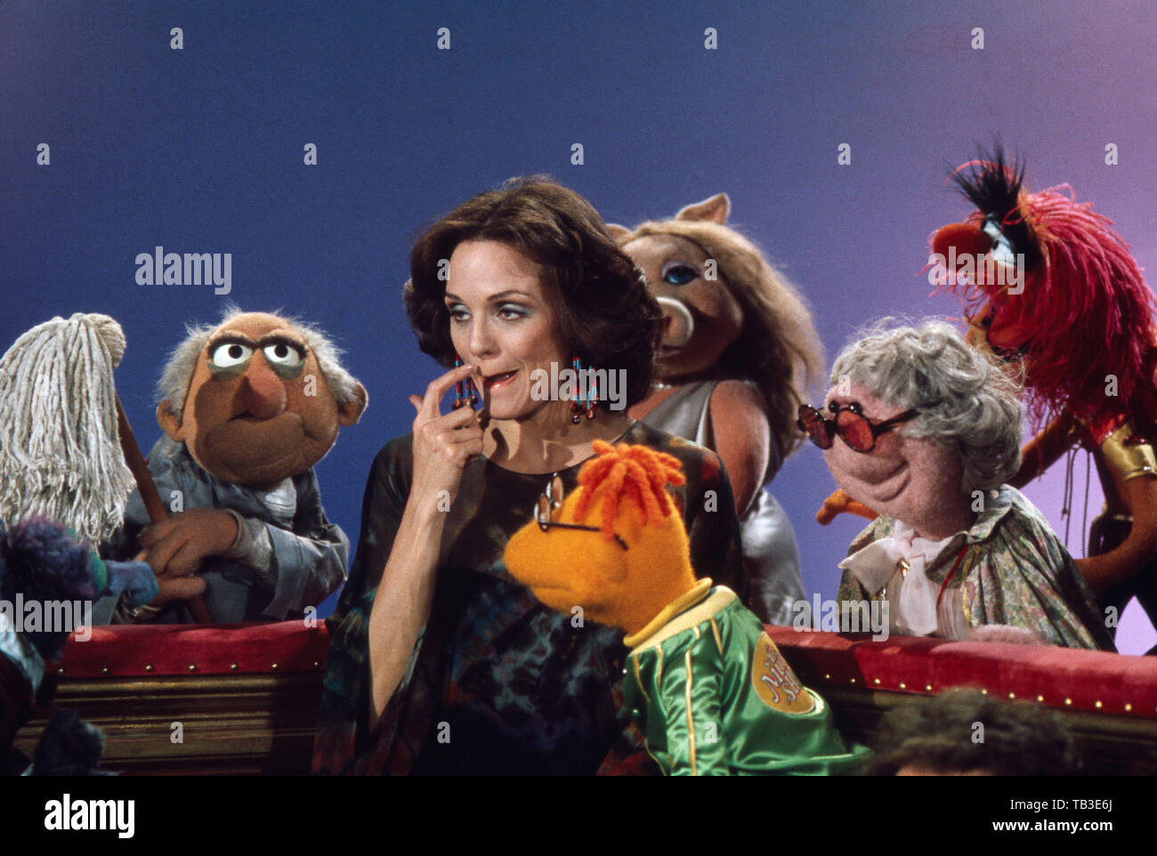 The Muppet Show, Fernsehserie, USA/Großbritannien 1976 - 1981, Comedyshow mit Puppen und Gaststar Valerie Harper Stock Photo