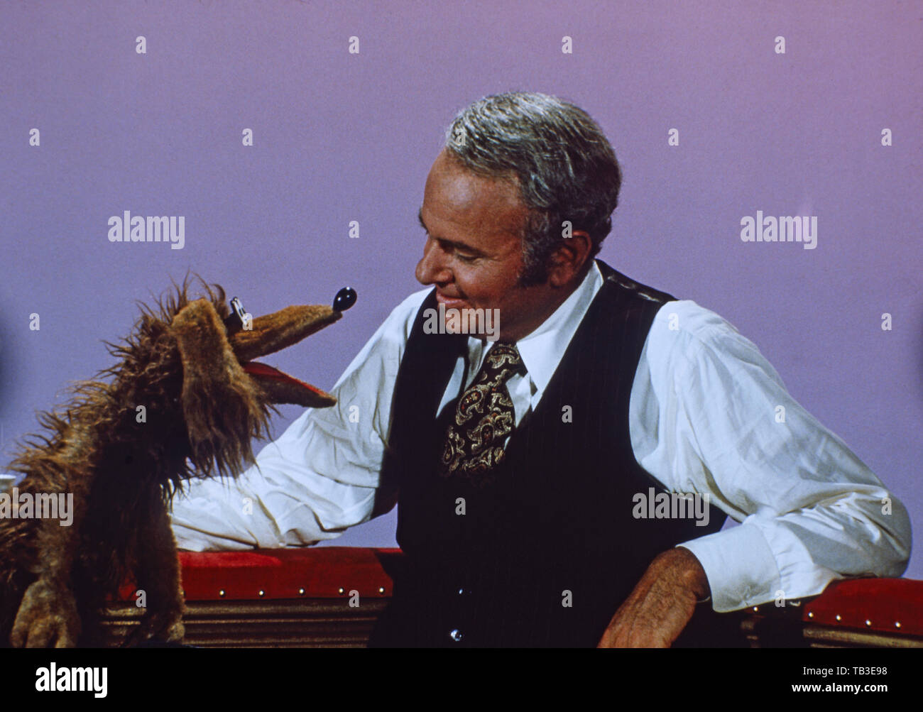 The Muppet Show, Fernsehserie, USA/Großbritannien 1976 - 1981, Comedyshow mit Puppen und Gaststar Harvey Korman Stock Photo
