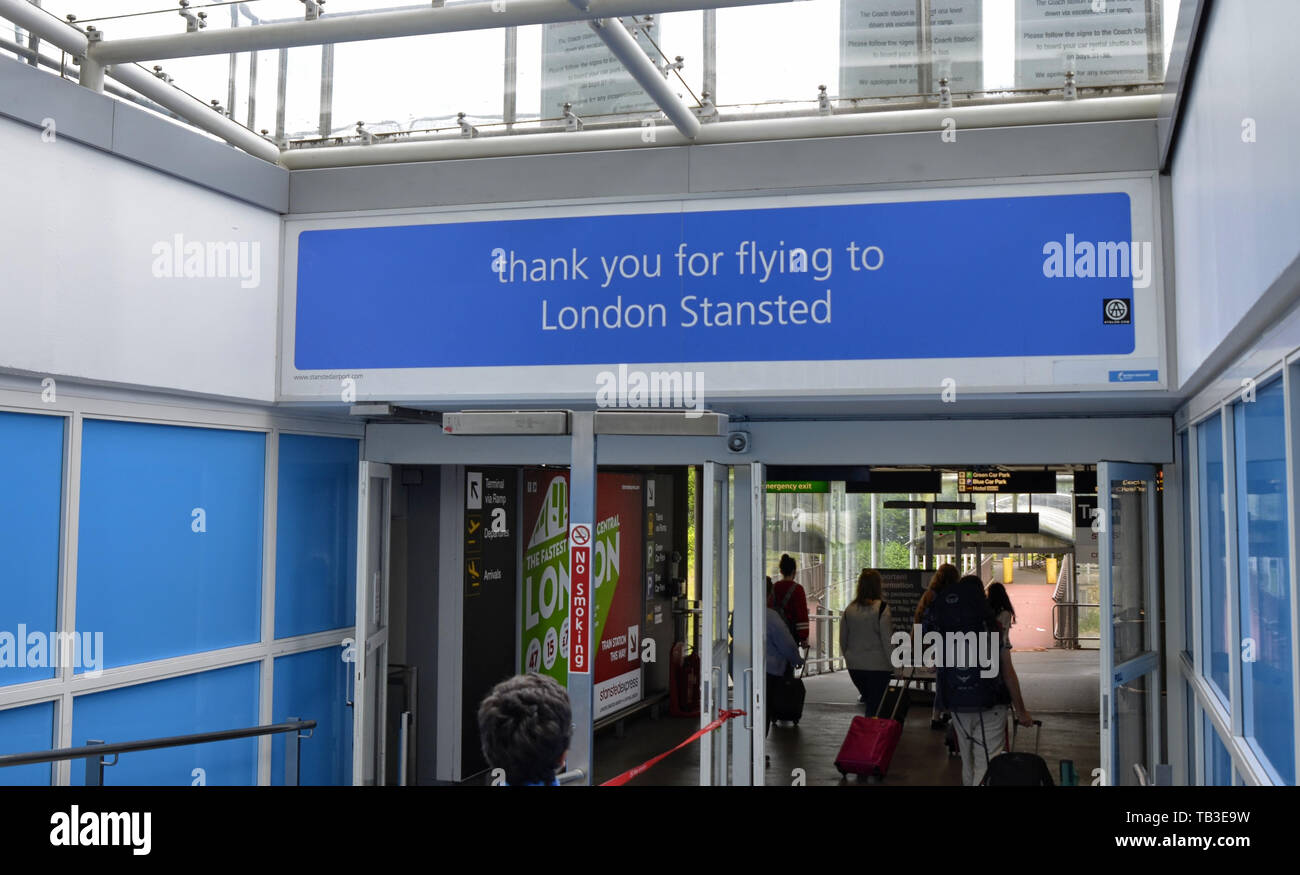 Stansted Airport Stansted Express London, United Kingdom. June 14