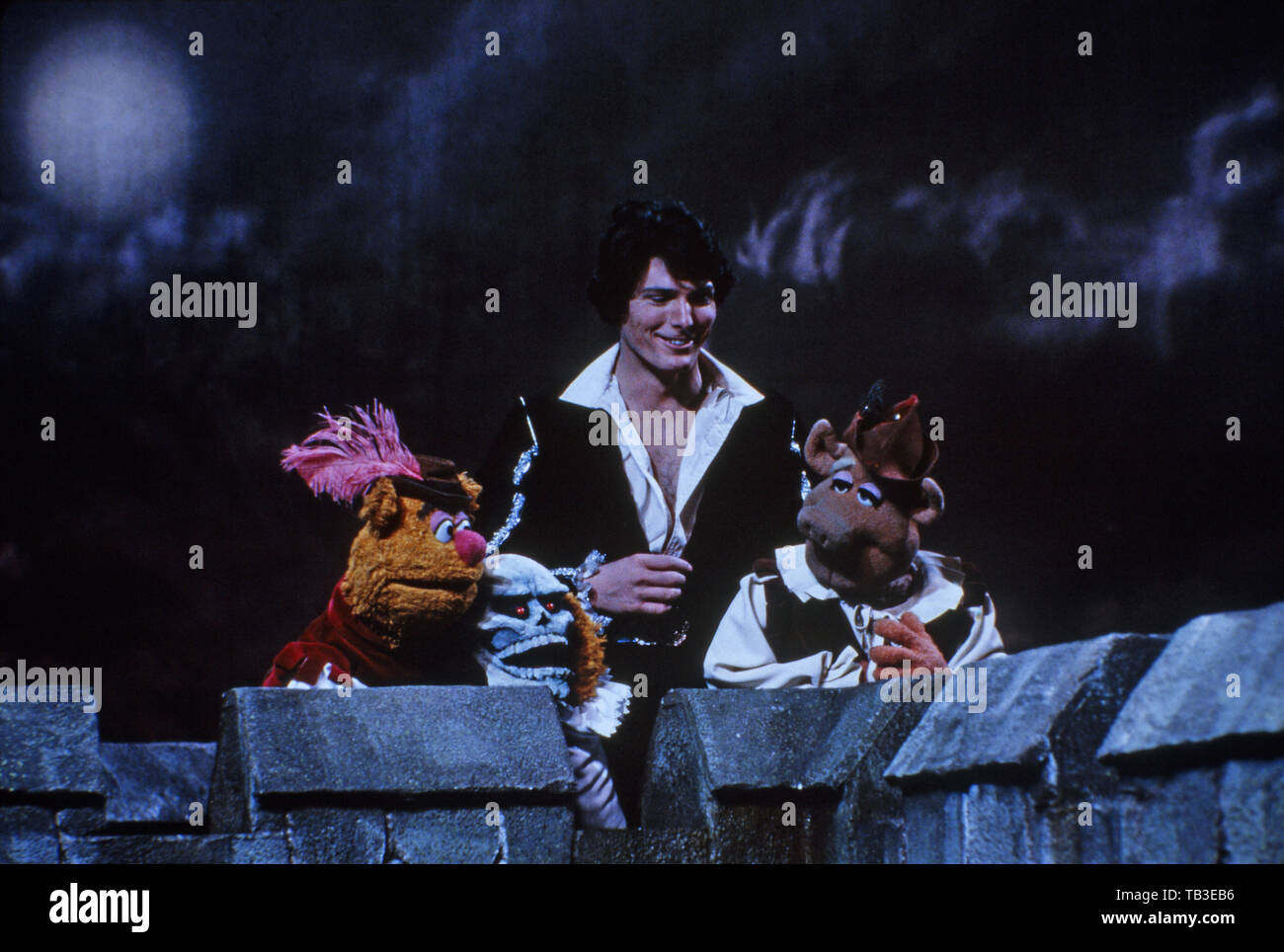 The Muppet Show, Fernsehserie, USA/Großbritannien 1976 - 1981, Comedyshow mit Puppen und Gaststar Christopher Reeve Stock Photo