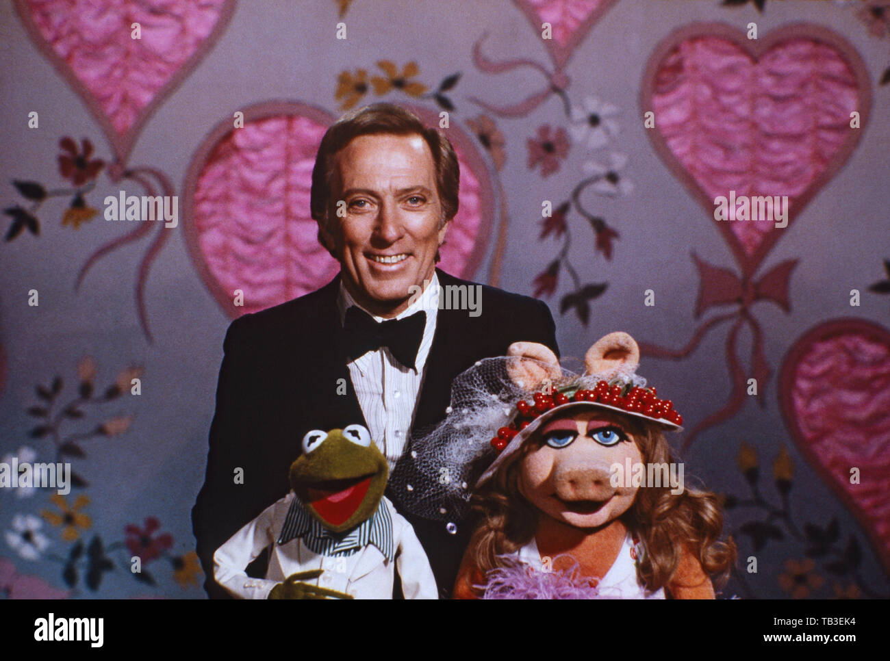 The Muppet Show, Fernsehserie, USA/Großbritannien 1976 - 1981, Comedyshow mit Puppen und Gaststar Andy Williams Stock Photo