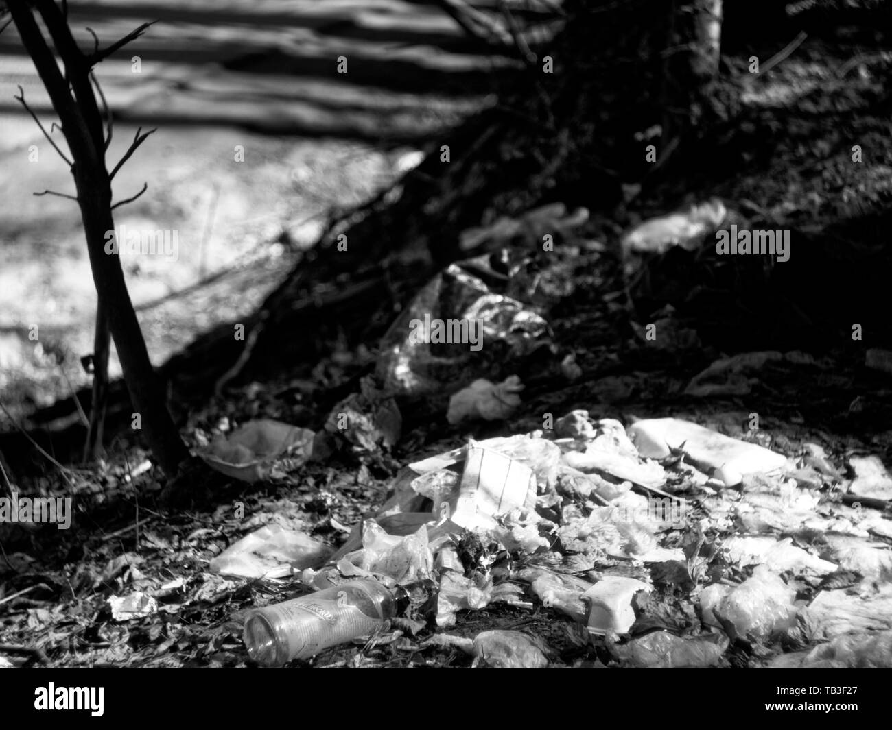 Roadside waste collection Black and White Stock Photos & Images Alamy