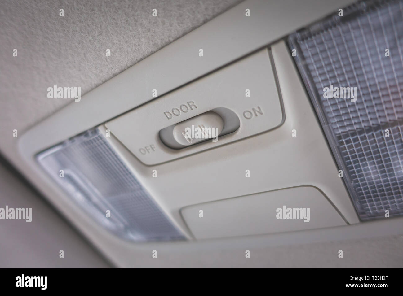 Car lighting switch for interior light bulb Stock Photo Alamy