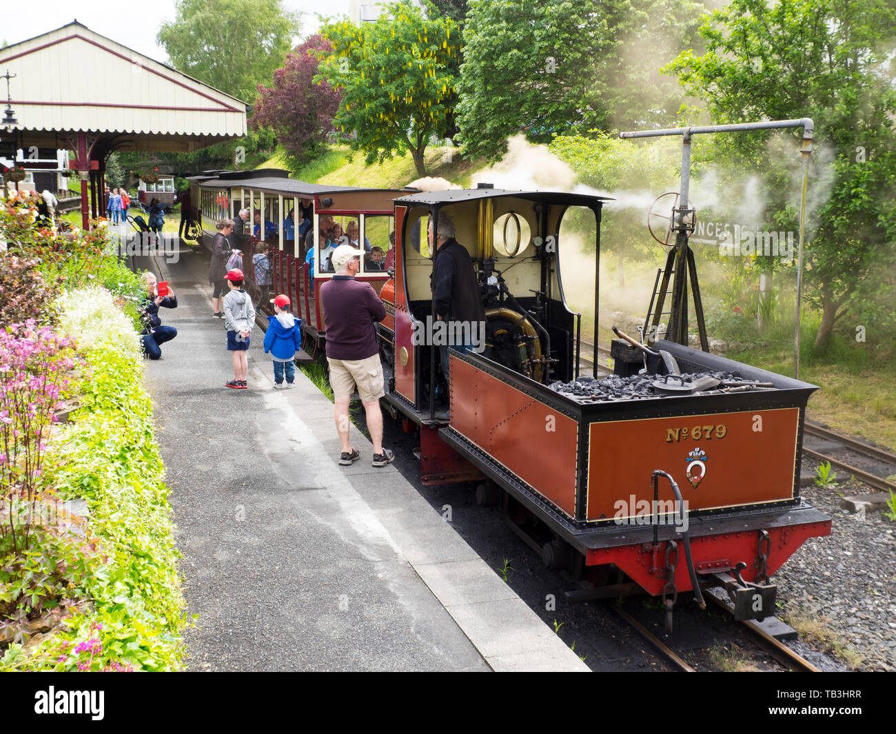 Launceston steam railway, Cornwall, UK Stock Photo