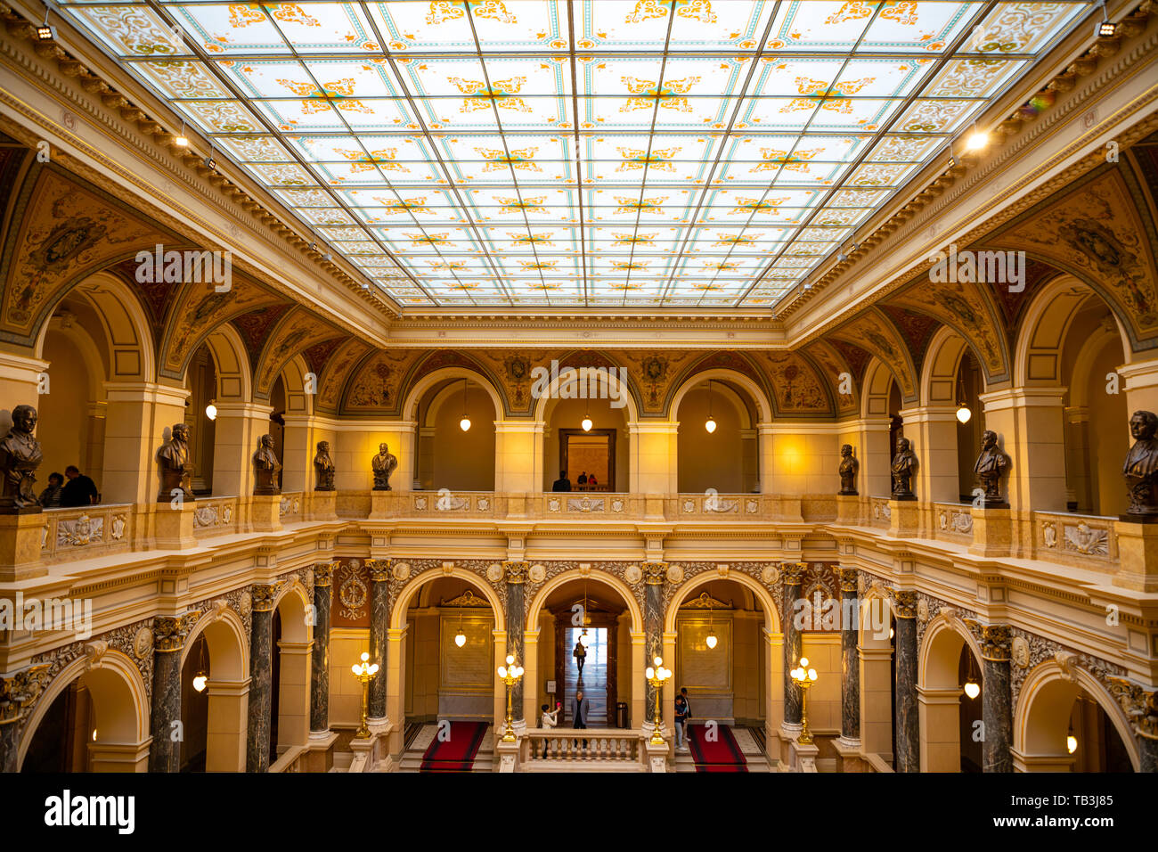 Prague, Czech Republic - 6.05.2019: Interier of National Museum in  neo-renaissance style, recently renovated in 2018, located on Wenceslas  Square in P Stock Photo - Alamy