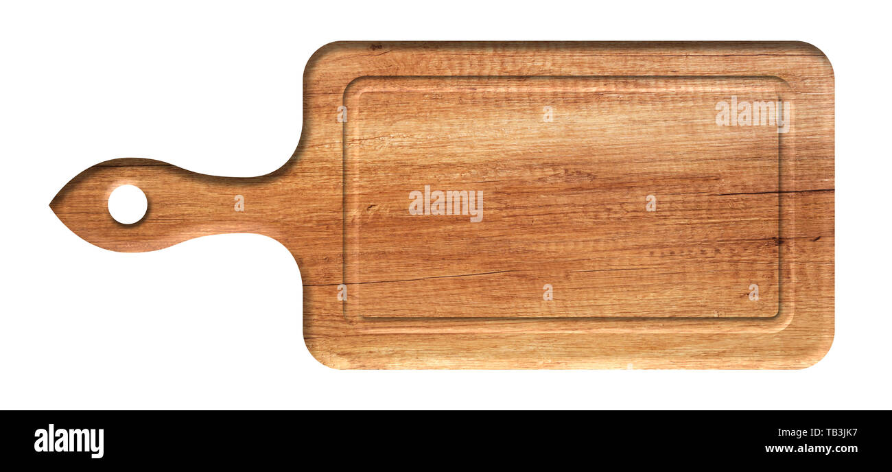 Kitchen cutting board made of natural wood Stock Photo