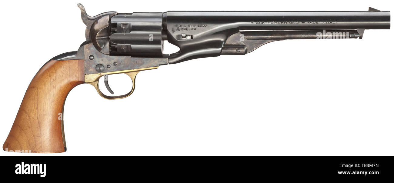 Small arms, Colt Army Model 1860, calibre .44,  Additional-Rights-Clearance-Info-Not-Available Stock Photo - Alamy