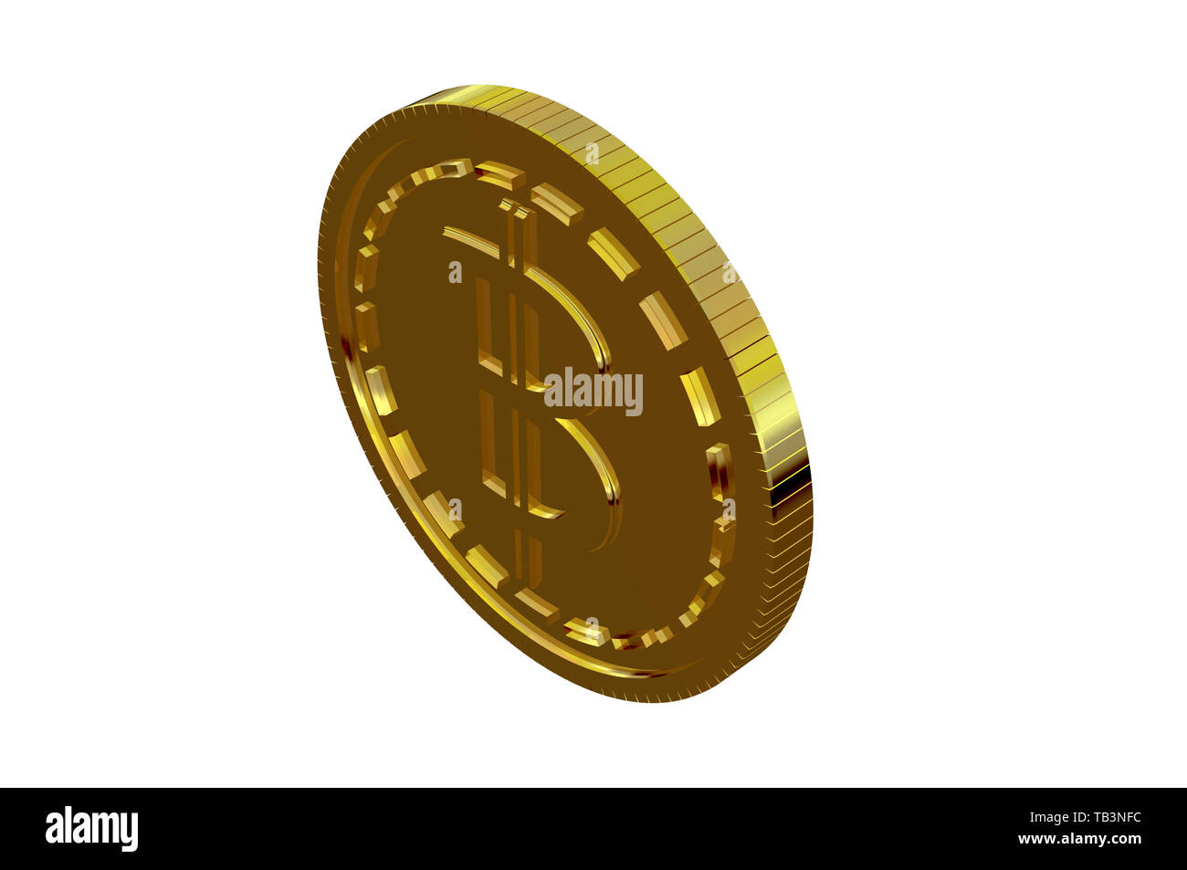 Bitcoin coin. Cryptocurrency money digital blockchain symbol , Object ...
