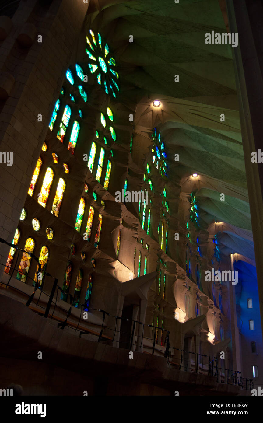 Interior of the Sagrada Familia, Barcelona, Spain Stock Photo - Alamy