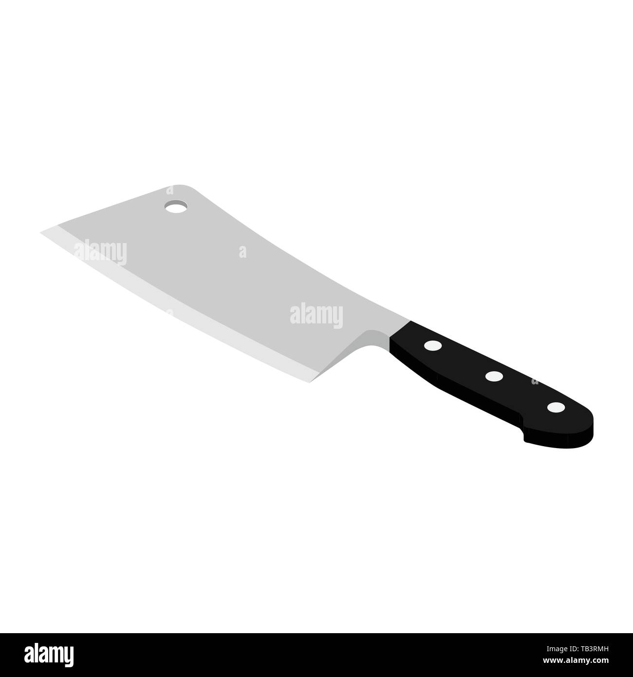 Butcher cleaver meat Black and White Stock Photos & Images Alamy