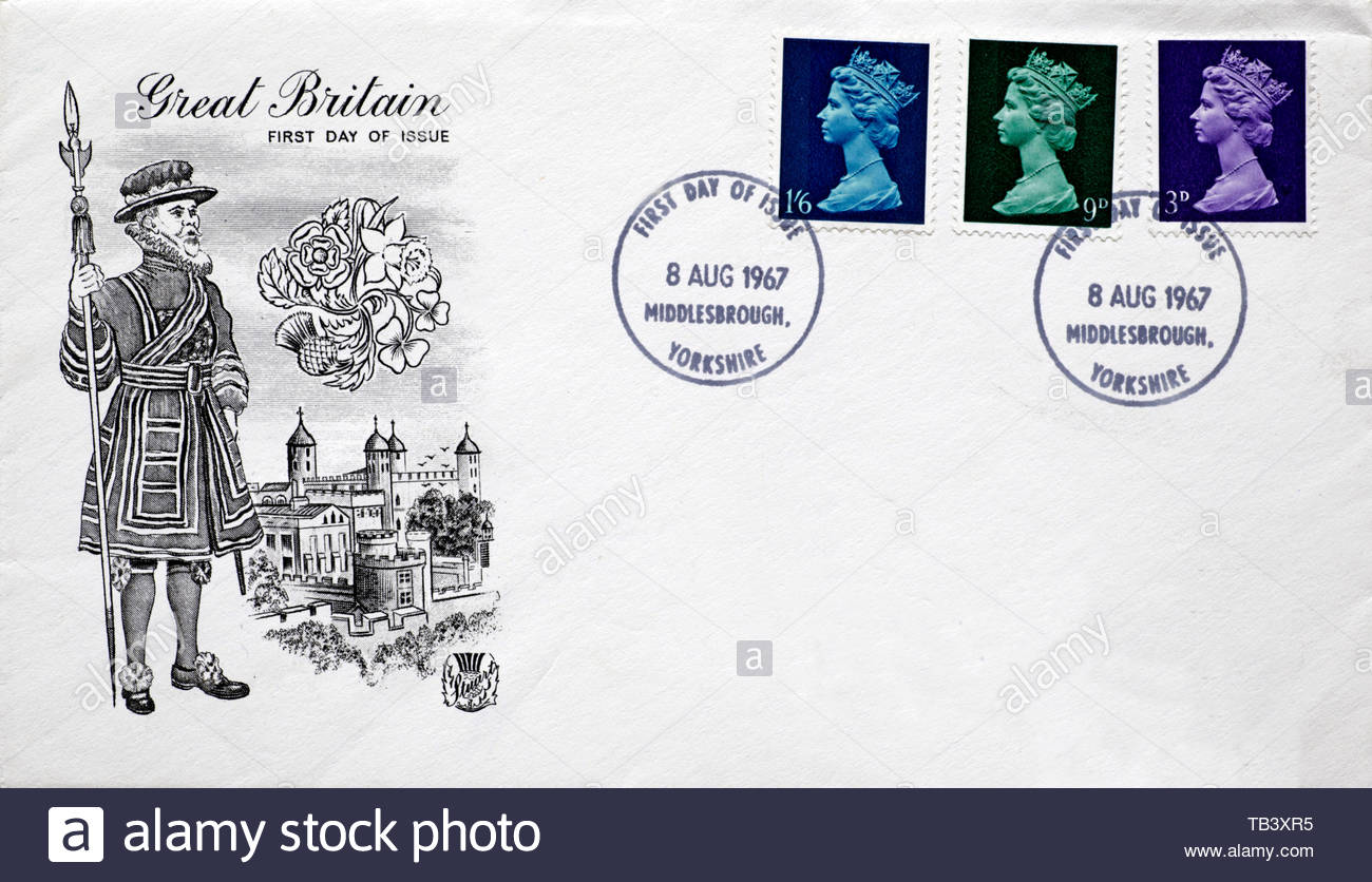 Post Office First Day Cover 1967, Great Britain commemorative Stock