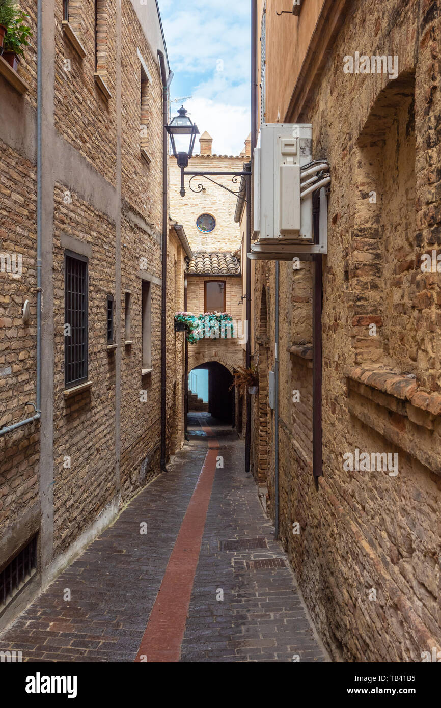 Silvi (Italy) A small hilltop village with views of the Adriatic Sea