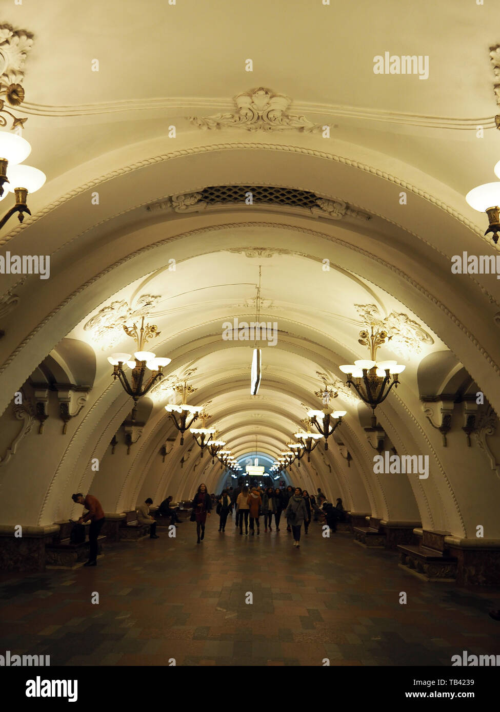 Arbatskaya metro station, Metro, Moscow, Russia Stock Photo - Alamy
