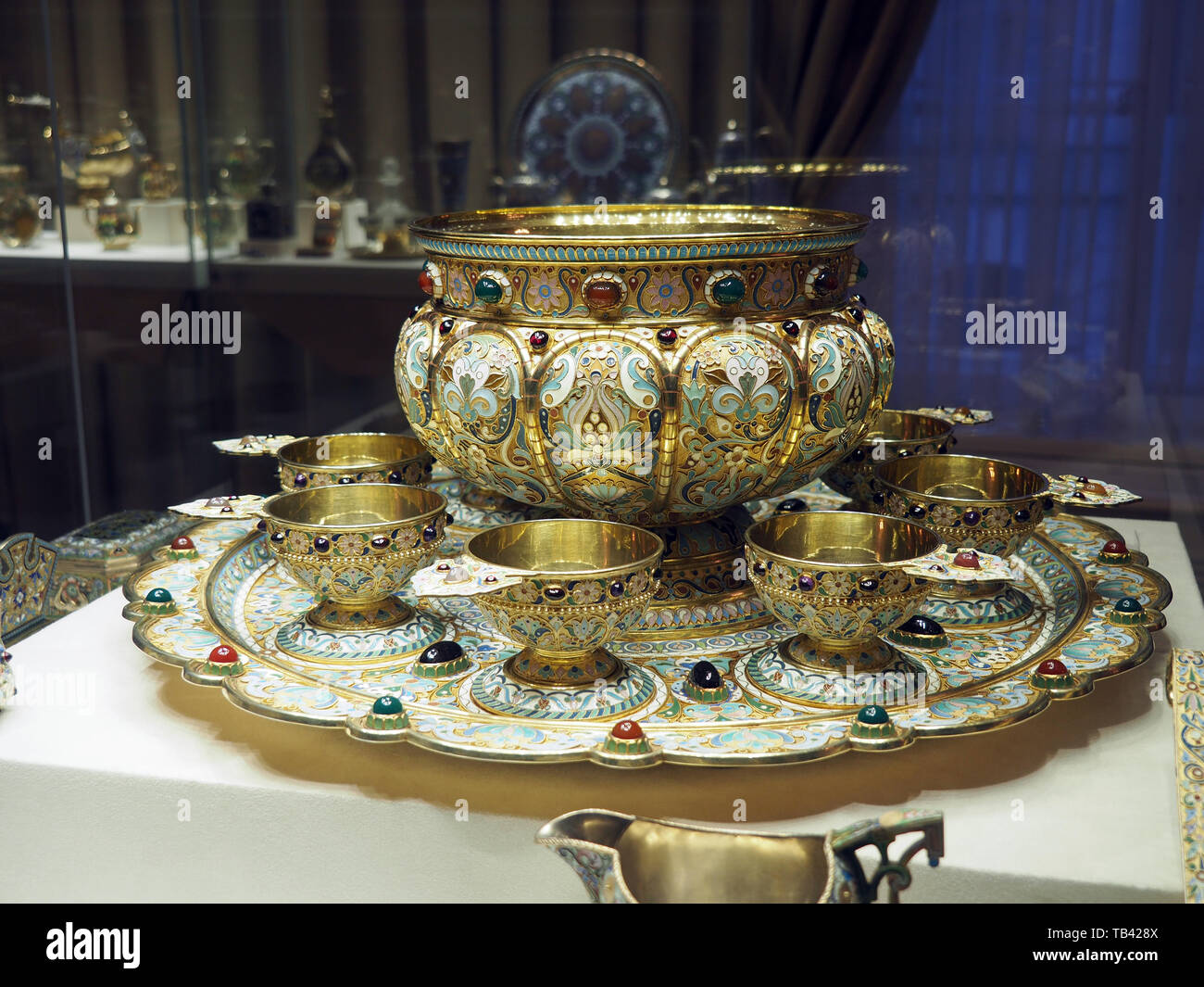 Faberge Museum in Shuvalov Palace, Saint Petersburg, Russia, UNESCO World Heritage Site Stock Photo