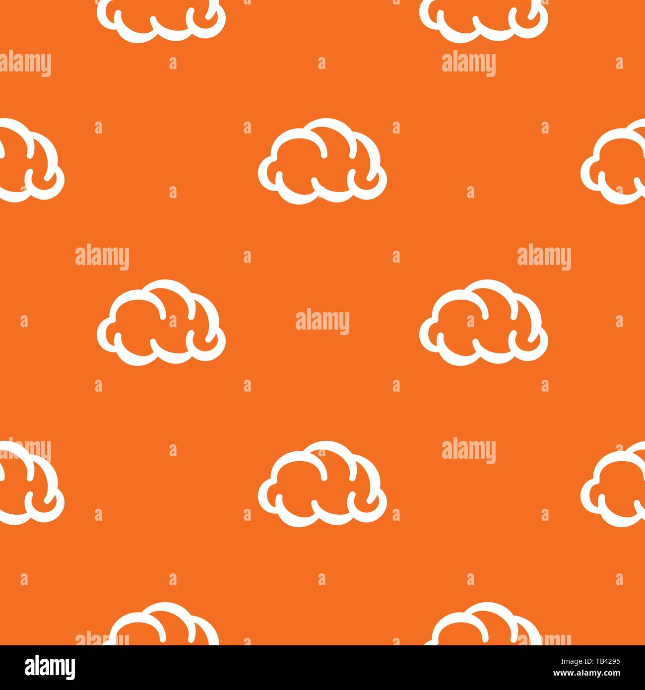 Communication cloud pattern vector orange Stock Vector Image & Art - Alamy