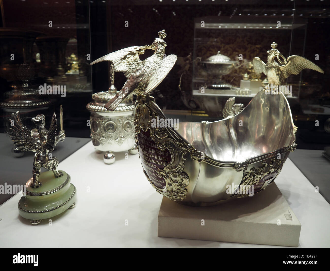 Faberge Museum in Shuvalov Palace, Saint Petersburg, Russia, UNESCO World Heritage Site Stock Photo